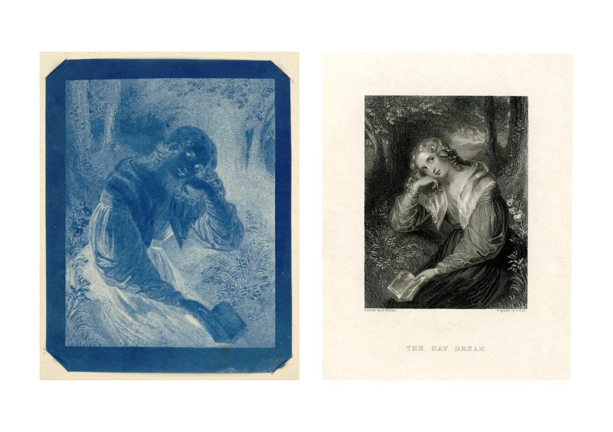 Who were Sir John Herschel's blue test subjects?